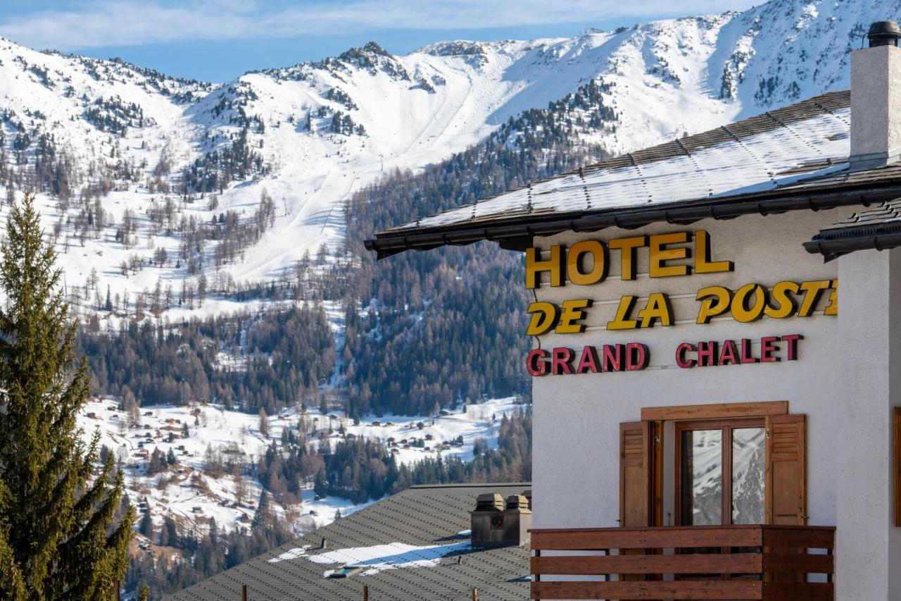 Hotel De La Poste La Tzoumaz Luaran gambar